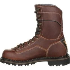Georgia Boot AMP LT Logger Composite Toe Low Heel Waterproof Work Boot 19 Georgia Boot AMP LT Logger Composite Toe Low Heel Waterproof Work Boot -Georgia Boots Deals GB00238 5 LARGE