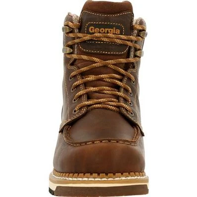 Georgia Boot AMP LT Wedge Waterproof Moc-Toe Work Boot 4 Georgia Boot AMP LT Wedge Waterproof Moc-Toe Work Boot - Image 4