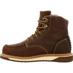 Georgia Boot AMP LT Wedge Waterproof Moc-Toe Work Boot 19 Georgia Boot AMP LT Wedge Waterproof Moc-Toe Work Boot -Georgia Boots Deals GB00429 5 LARGE