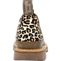 Georgia Boot Women's Brown & Leopard Romeo Shoe -Georgia Boots Deals GB00503 4 LARGE