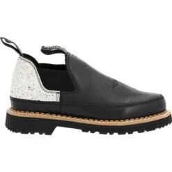 Georgia Boot Women's Black And White Romeo Shoe -Georgia Boots Deals GB00504 8 LARGE