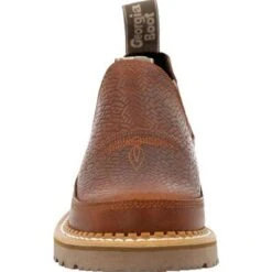 Georgia Boot Women's Brown Basketweave Embossed Romeo Shoe -Georgia Boots Deals GB00506 3 LARGE