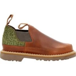 Georgia Boot Women's Brown And Olive Cheetah Romeo Shoe -Georgia Boots Deals GB00509 8 LARGE