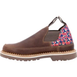 Georgia Boot Georgia Giant Women's Brown & Floral Romeo -Georgia Boots Deals GB00565 5 LARGE