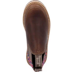 Georgia Boot Georgia Giant Women's Brown & Floral Romeo -Georgia Boots Deals GB00565 6 LARGE