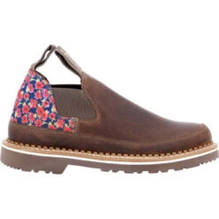 Georgia Boot Georgia Giant Women's Brown & Floral Romeo -Georgia Boots Deals GB00565 8 LARGE