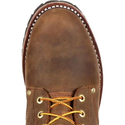Men's Brown Georgia Boot Steel Toe Waterproof 400G Insulated Logger Work Boot Size 10(Wide) 5 Men's Brown Georgia Boot Steel Toe Waterproof 400G Insulated Logger Work Boot Size 10(Wide) - Image 5