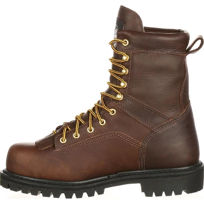 Men's Brown Georgia Boot Lace-to-Toe Waterproof Work Boot Size 9.5 4 Men's Brown Georgia Boot Lace-to-Toe Waterproof Work Boot Size 9.5 - Image 4