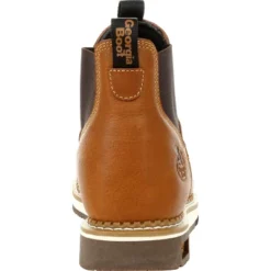 Men's Brown Georgia Boot AMP LT Wedge Chelsea Work Boot Size 7.5(Wide) -Georgia Boots Deals GUEST 585e48f3 4abd 4456 bff0 0255762d220d