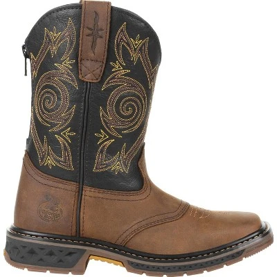 Georgia Boot Carbo-Tec LT Toddler Boys' Brown Pull-On Saddle Boot 6 Georgia Boot Carbo-Tec LT Toddler Boys' Brown Pull-On Saddle Boot - Image 6