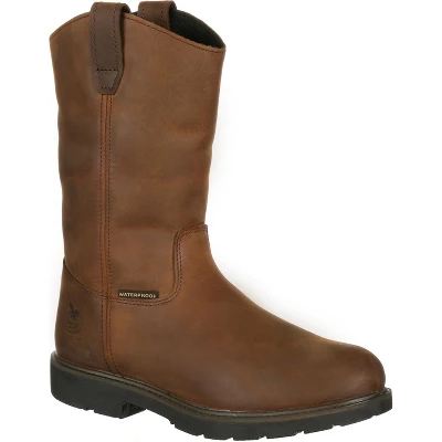 Men's Brown Georgia Boot Suspension System Waterproof Wellington Work Boot Size 10.5(Wide) 6 Men's Brown Georgia Boot Suspension System Waterproof Wellington Work Boot Size 10.5(Wide) - Image 6