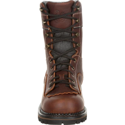 Men's Georgia Boot AMP LT Logger Composite Toe Low Heel Waterproof Work Boot 2 Men's Georgia Boot AMP LT Logger Composite Toe Low Heel Waterproof Work Boot - Image 2