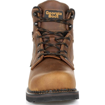 Georgia Boot Men's Brown Georgia Giant Revamp Steel Toe Internal Met-Guard Waterproof Work Boot Size 9(Wide) 2 Georgia Boot Men's Brown Georgia Giant Revamp Steel Toe Internal Met-Guard Waterproof Work Boot Size 9(Wide) - Image 2