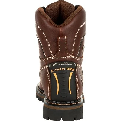 Georgia Boot AMP LT Logger Women's Brown Waterproof Low Heel Logger Boot 3 Georgia Boot AMP LT Logger Women's Brown Waterproof Low Heel Logger Boot - Image 3